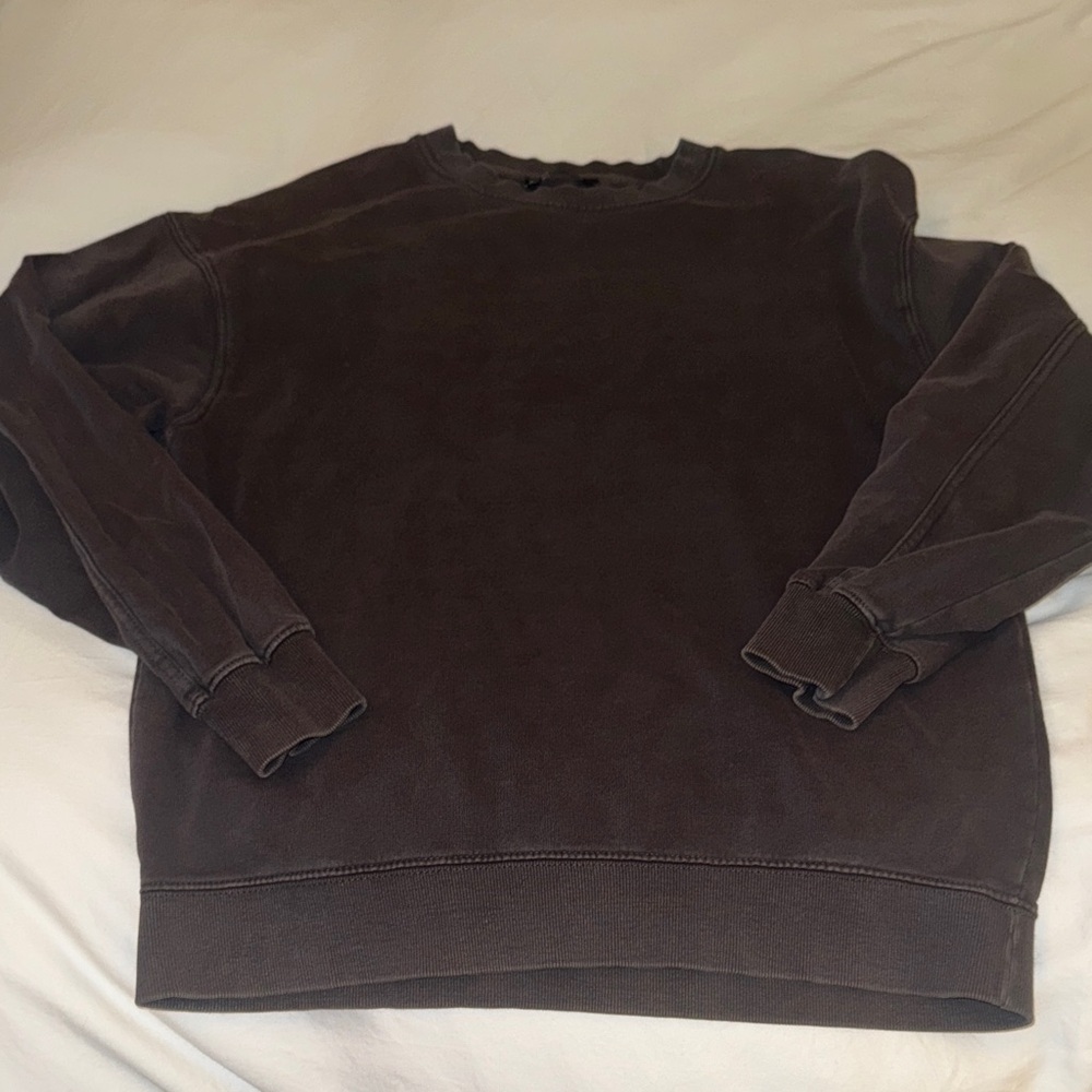 Zara Dark Brown Crew Neck Sweater